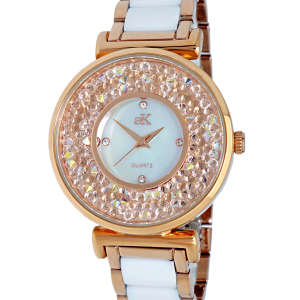 Adee Kaye AK8662-LRGWT Pisa Egg Shell Watch