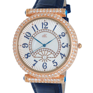 Adee Kaye AK8684-MRGBU Florence Blue Leather Watch