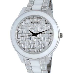 Adee Kaye AK8787-MWT Venice Silver Tone Watch